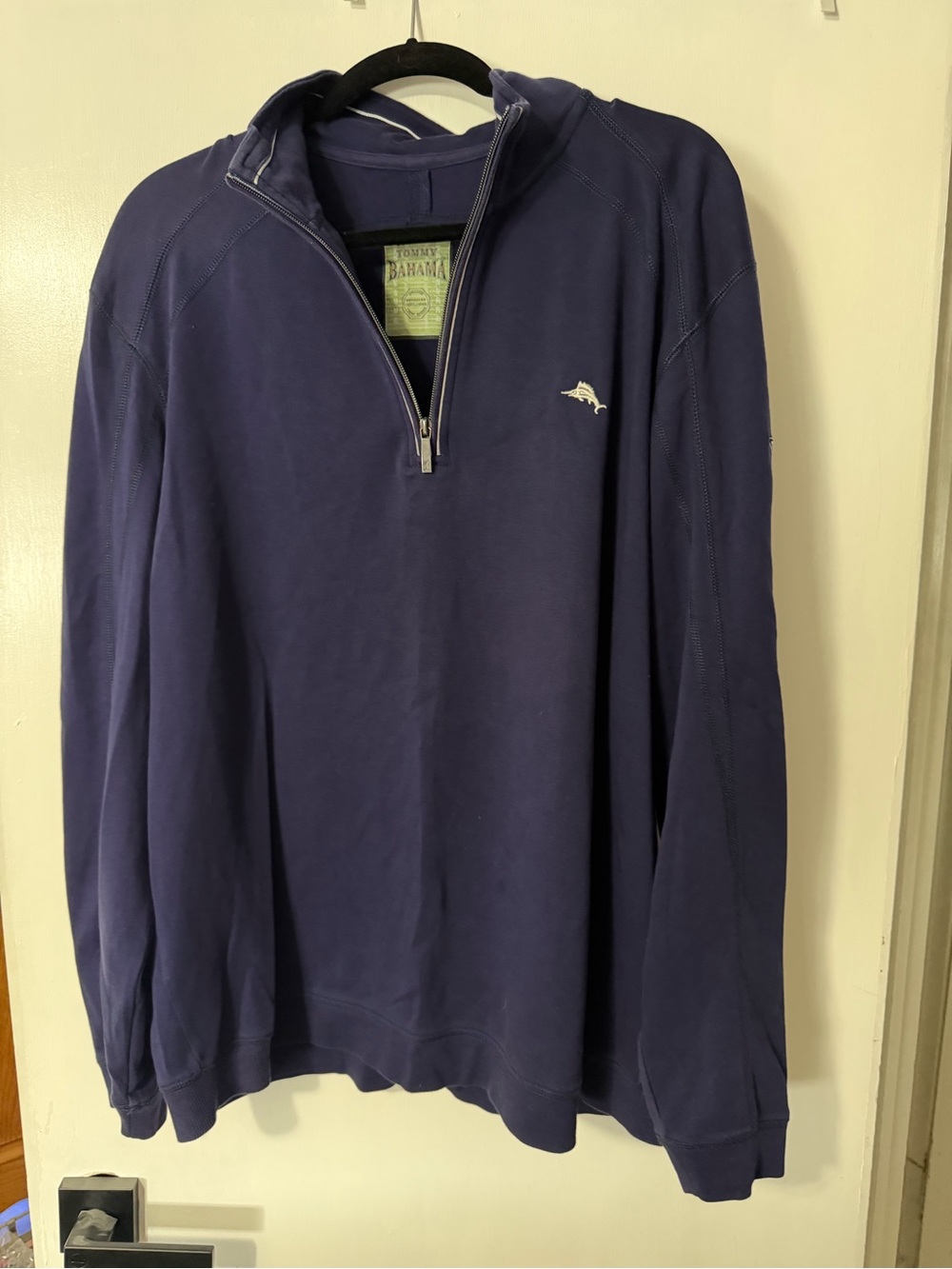 Tommy Bahama Men's Navy Quarter-Zip Pullover - Dallas Cowboys - XL